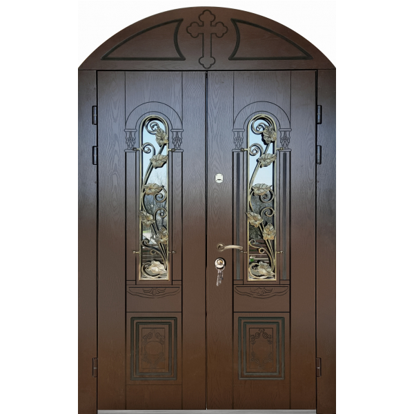 Двері до церкви з полімерними накладками Kronos Church 05022