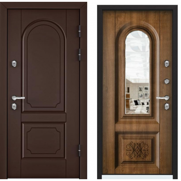 Входная стальная дверь Kronos Classic 8304 коричневый